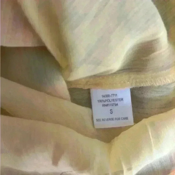 Live and Let Live Womens‎ Small Orange Animal Floral Short Sleeve Print Blouse - Picture 8 of 12